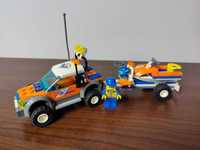 Lego City Samochód terenowy i skuter wodny straży przybrzeżnej 7737