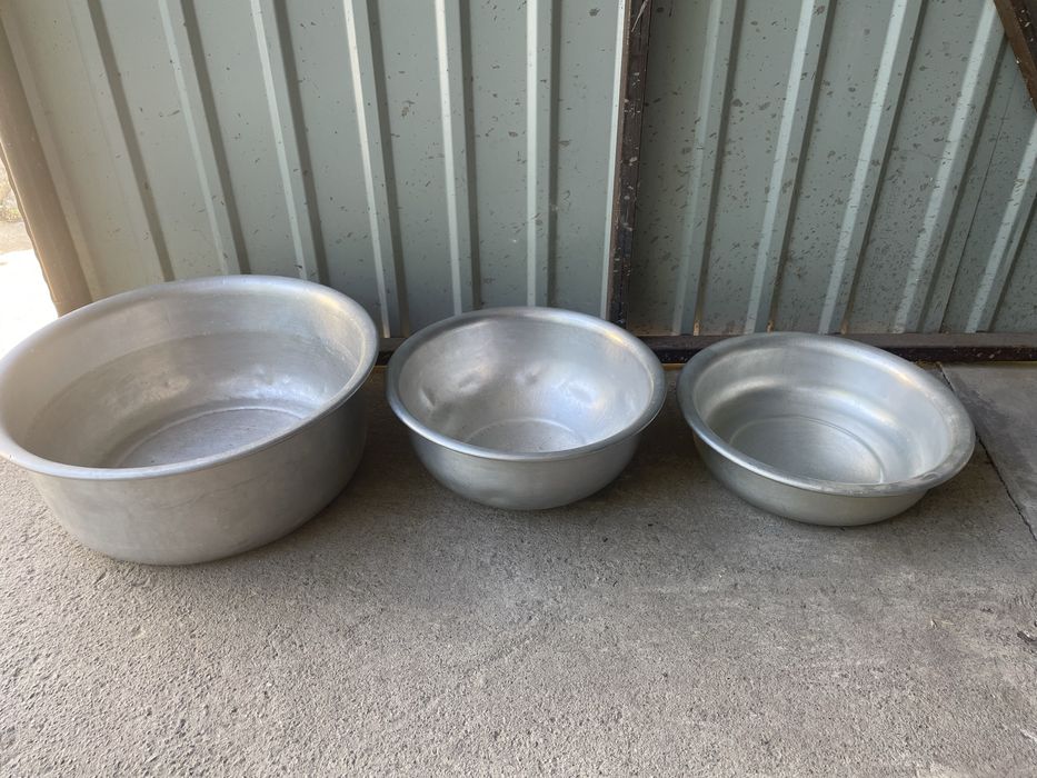 Алюміневі миски 15,8,6 літрів