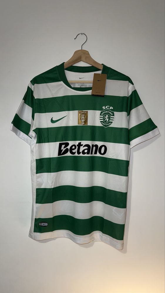 Camisola Futebol com Patch campeao Sporting 2025/2026