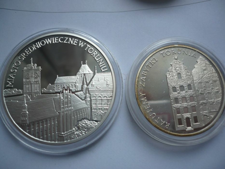 Monety kolekcjonerskie z Toruniem - 20 zł i 5000 zł