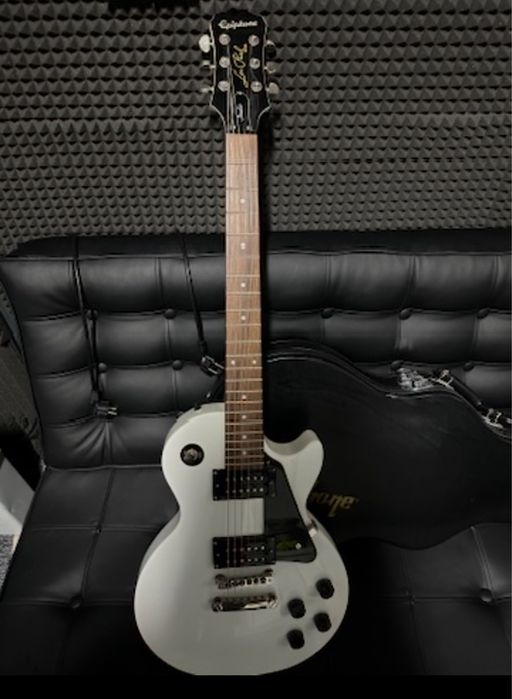 Epiphone les paul studio aw alpine white lp z futerałem