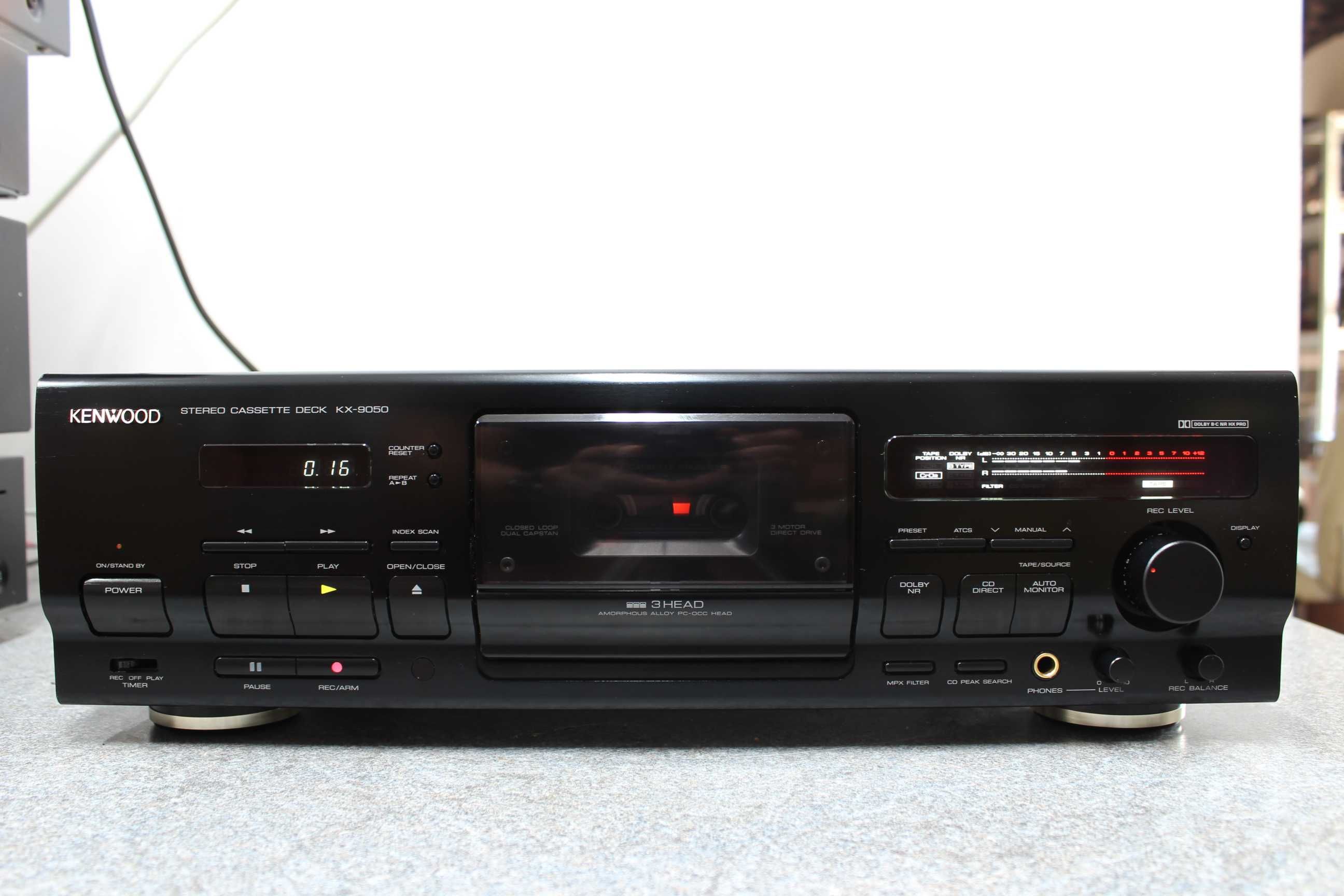 Kenwood KX-9050 Topowy Model Magnetofon Kasetowy 3 Head
