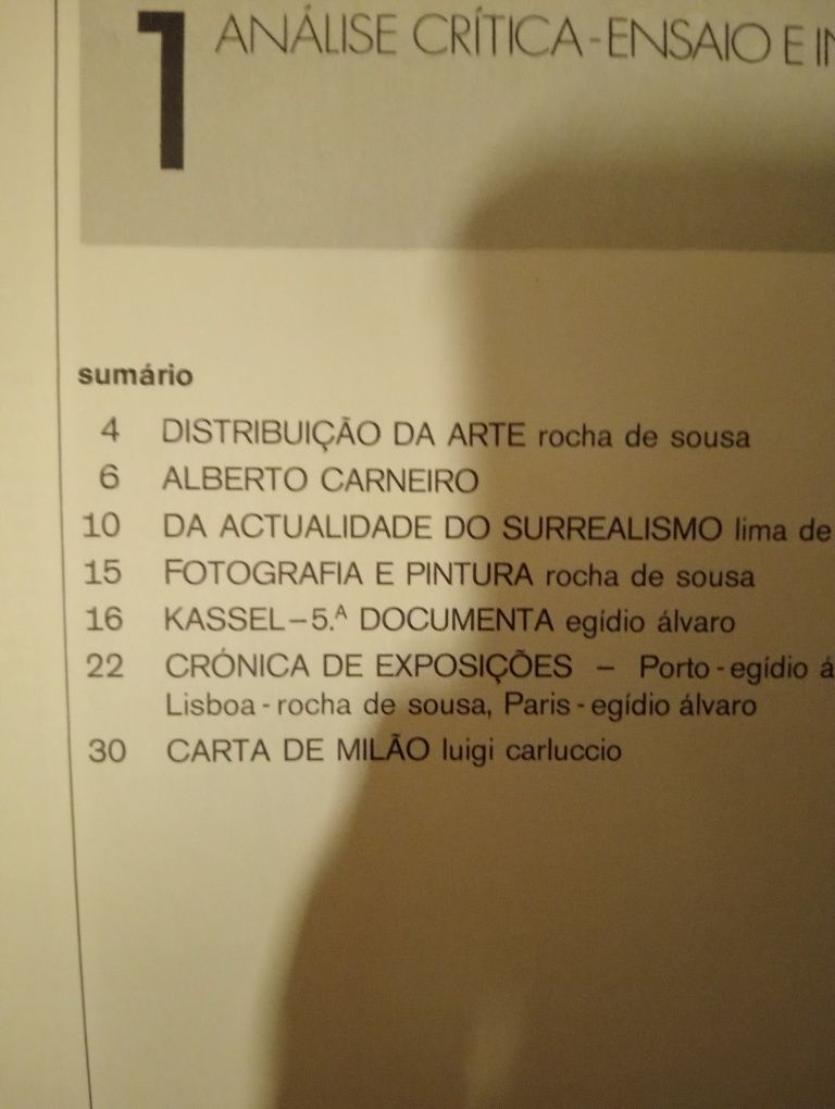 Artes Gráficas Revista 1 Lima de Freitas 1973