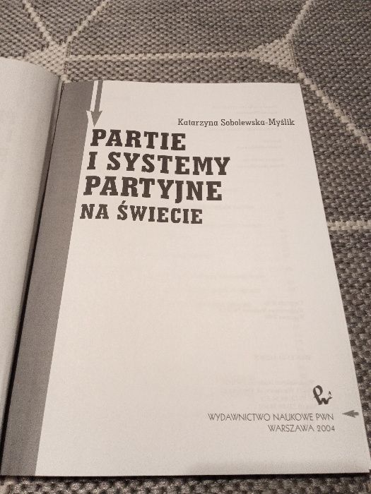 Sobolewska-Myślik "Partie i systemy partyjne na świecie" (wysyłka)