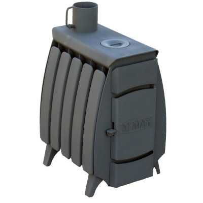 Піч буржуйка, типу Булер*ян з комфоркой, 134м3, 4мм метал.