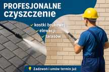 Mycie kostki brukowej, tarasów, elewacji, ogrodzeń