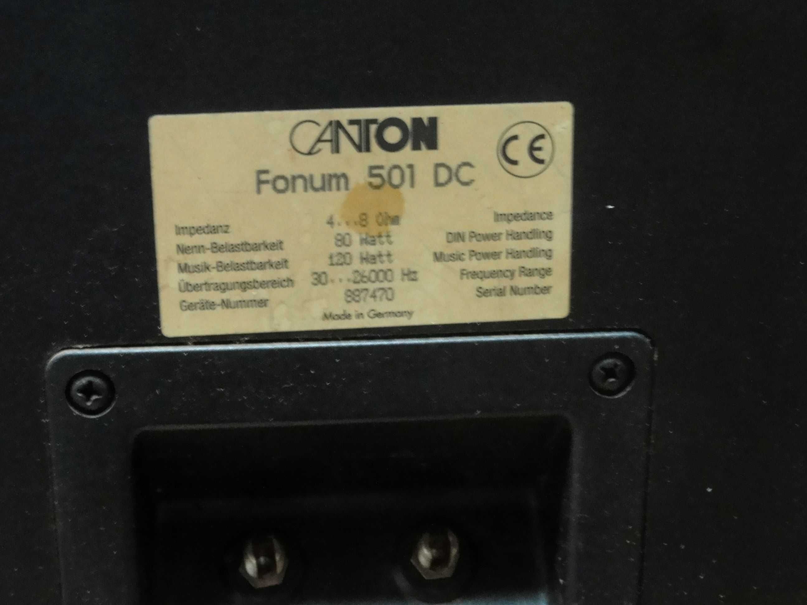 Głośniki Canton Fonum 501 DC. Okazja.