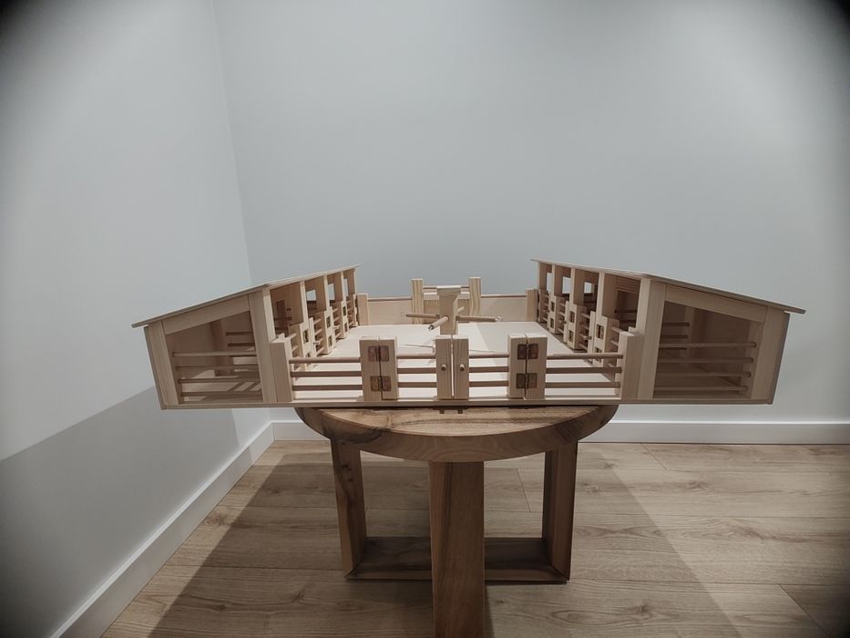 Stajnia dla koni schleich drewniana 8 boksów