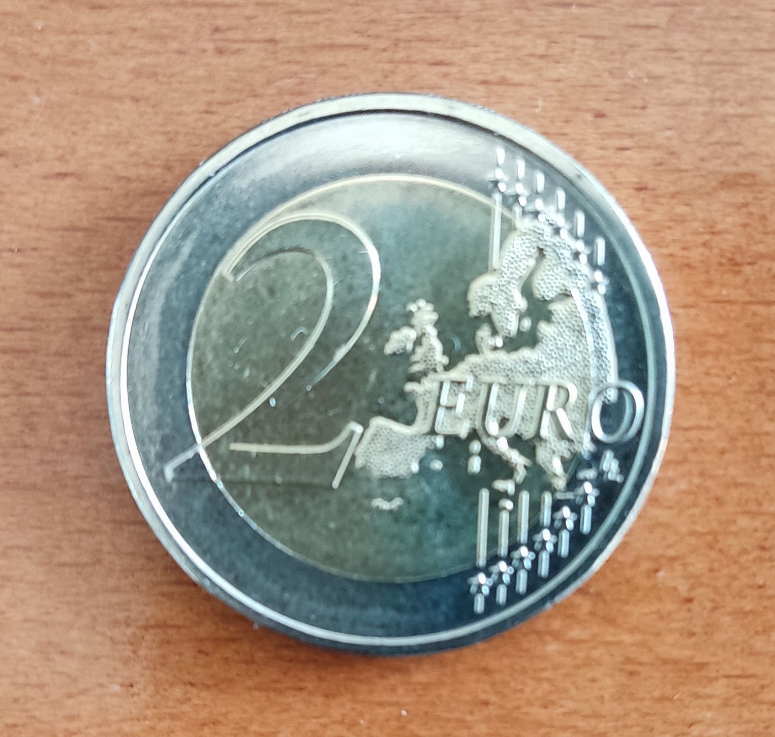 Moeda 2€ (euros) UNC comemorativa "Uma moeda pela PAZ"