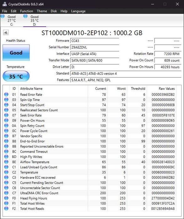 Жорсткий диск Seagate BarraCuda HDD 1TB 7200rpm