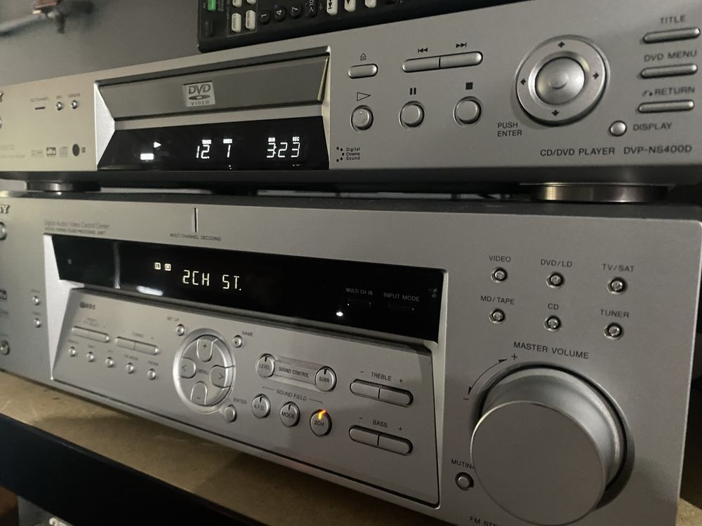 Amplituner plus odtwarzacz dvd Sony