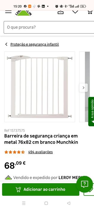 Barra de segurança / grade