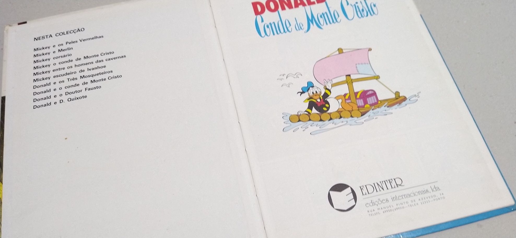 Livro Walt Disney Donald e o Conde de Monte Cristo