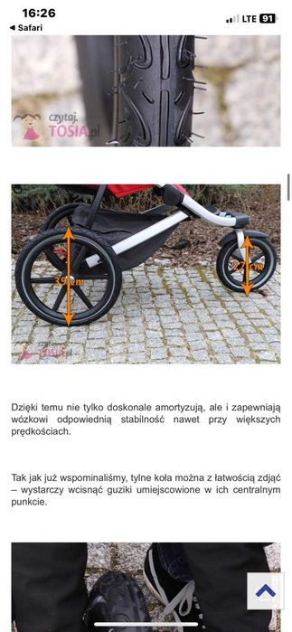 WÓZEK THULE URBAN GLIDE do samolotu , biegania