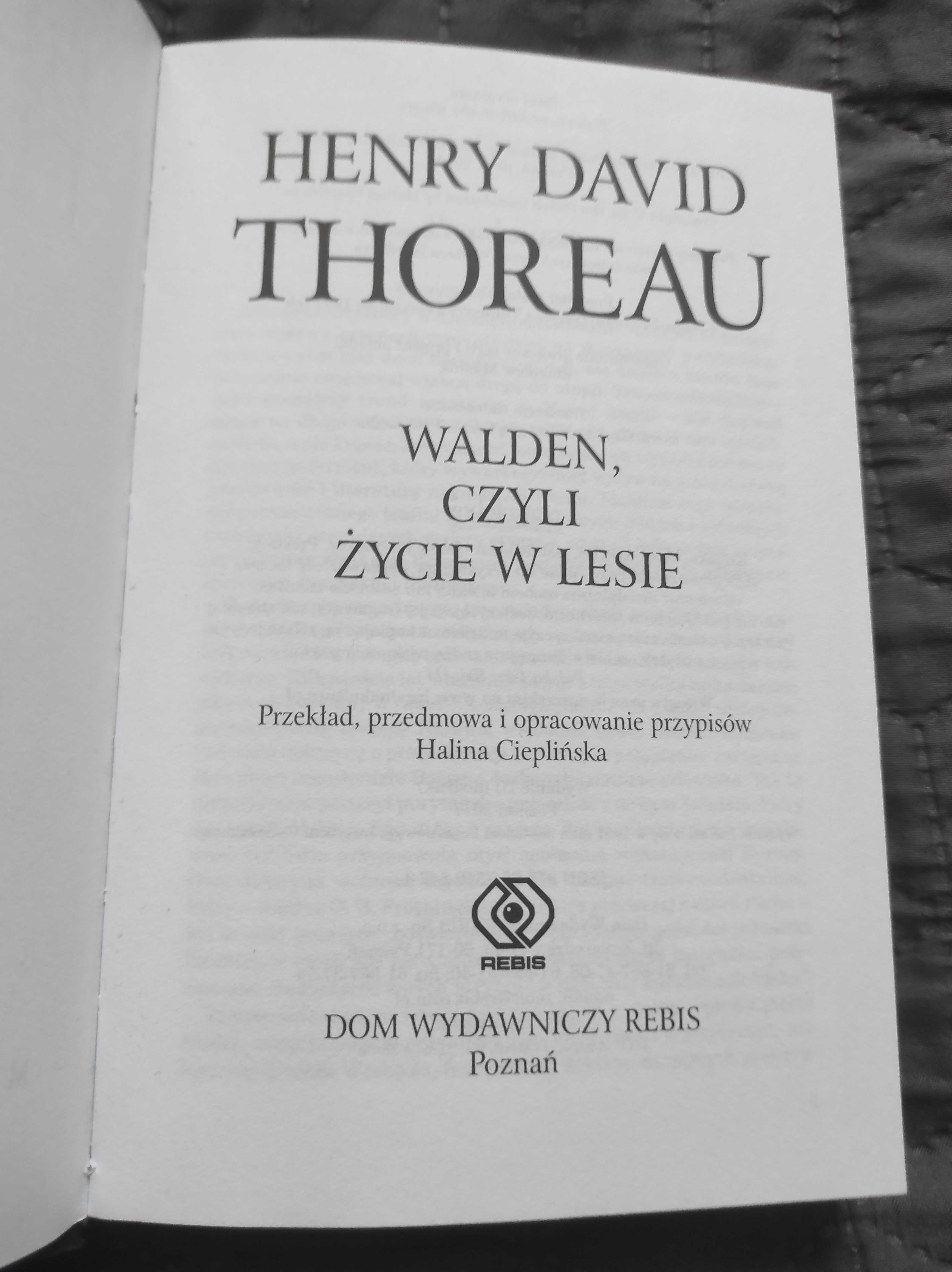 Piękna książka Henry David Thoreau Walden, czyli życie w lesie Unikat
