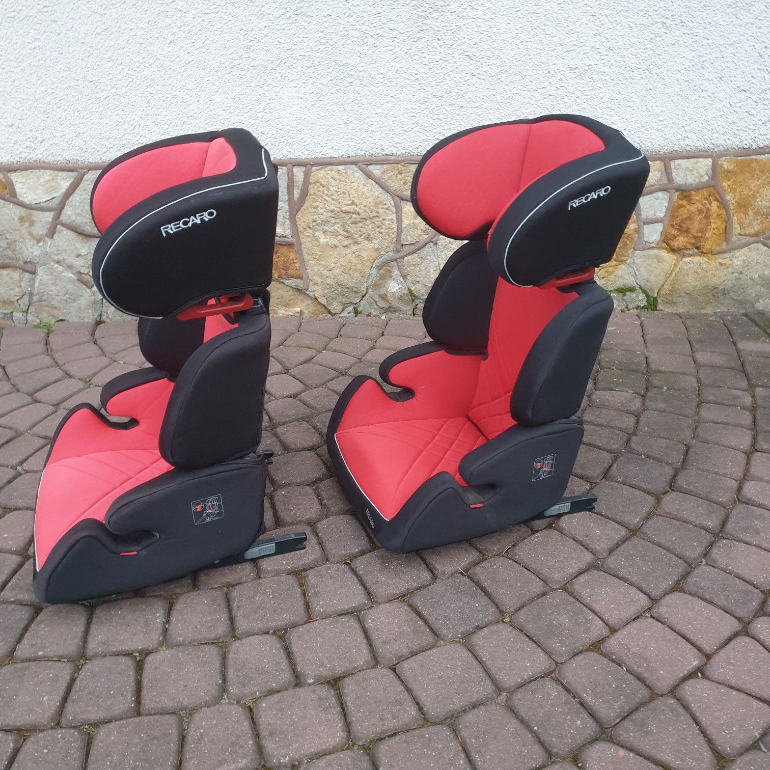 Recaro Milano Seatfix Red fotelik samochodowy Isofix 15-36 kg