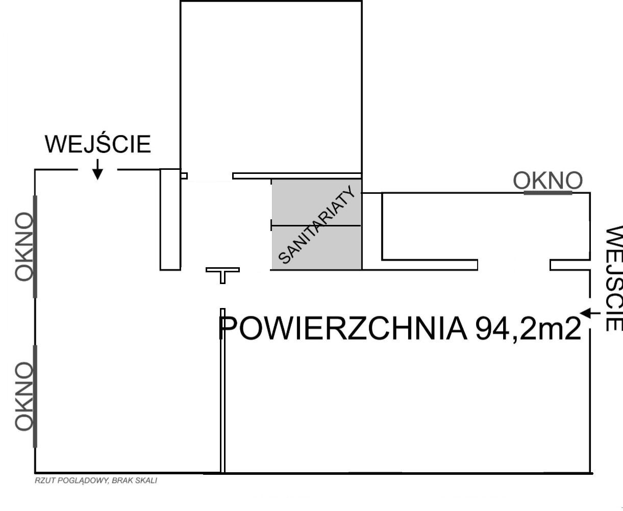 Do wynajęcia lokal biurowo-magazynowy 94 m2