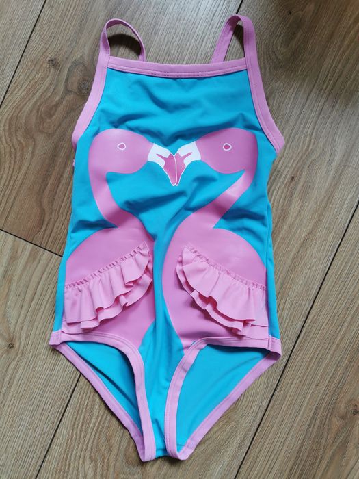 Strój kąpielowy flamingi 98 104 dziewczynka strój jednoczęściowy