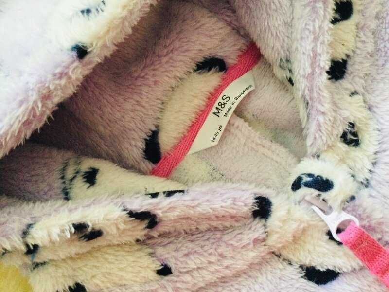 14-15 років Marks&Spencer пухнастий Флісовий кігурумі, піжама Пандочки