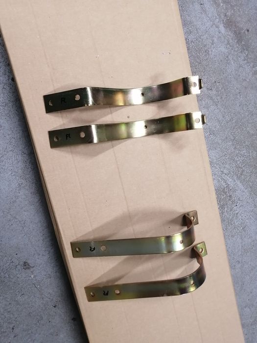 Fiat 126p FL i EL obejmy tłumika że stali złoty ocynk mocne i grube