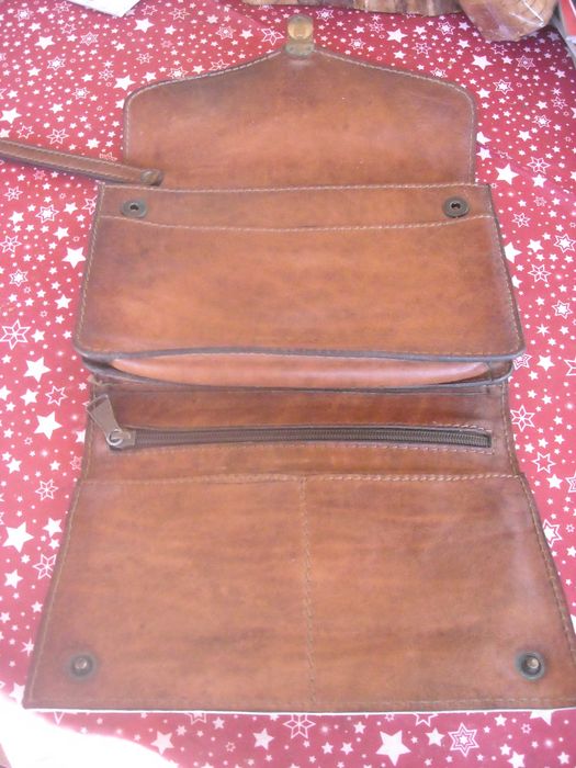 Bolsa / mala em pele vintage