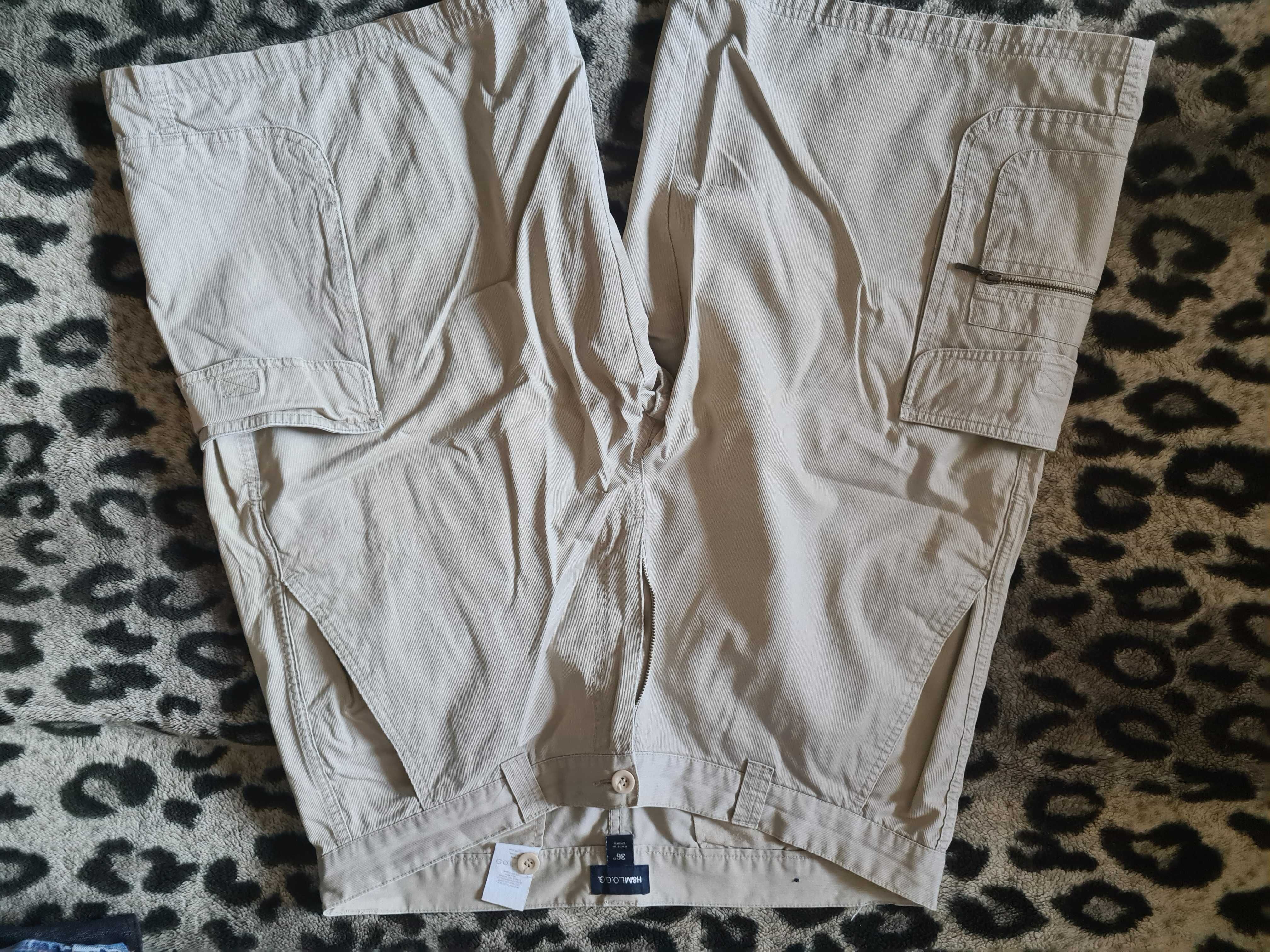 Shorty Spodenki Bermudy Piaskowe H&M i Mark & Spencer