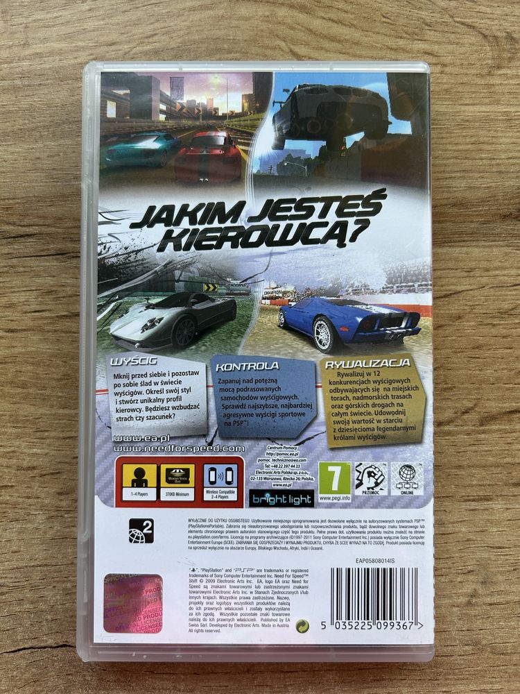 Need for Speed SHIFT na PSP