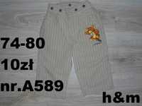 Spodnie eleganckie 74-80 Disney h&m