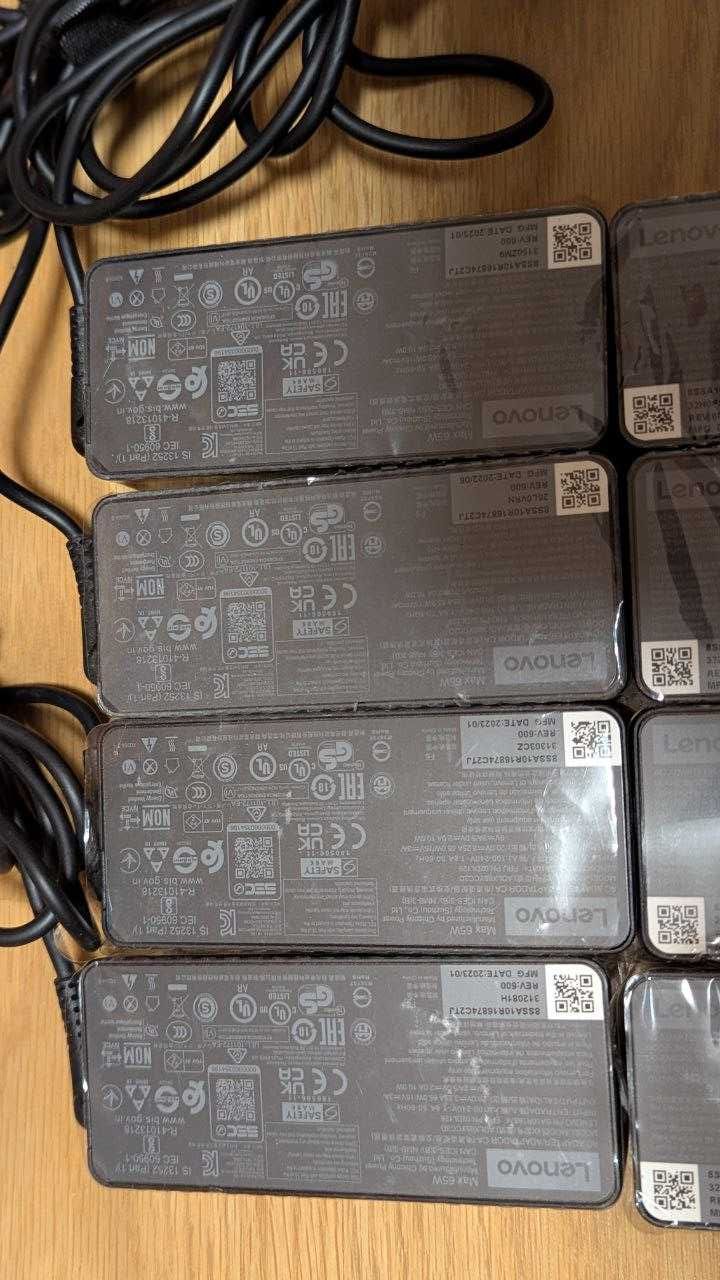 БЖ нові Lenovo 20V 3.25A 65W Type-C USB-C ADLX65YCC3D