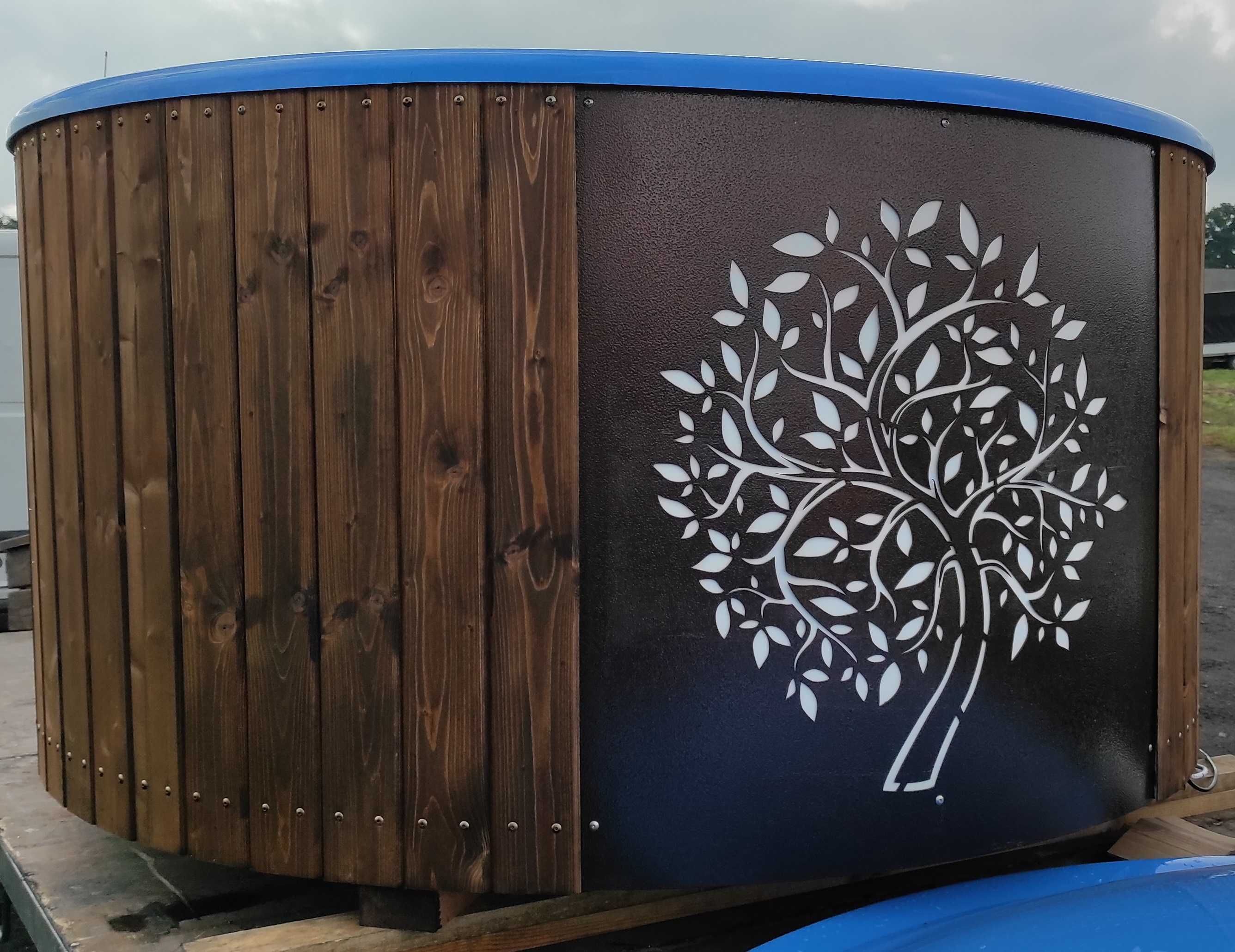 Całoroczna NOWA 6os balia ogrodowa z podgrzewaczem 3kW - śred 200cm
