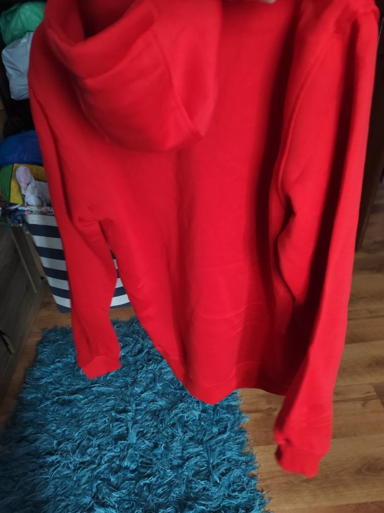 Bluza damska czerwona z kapturem M