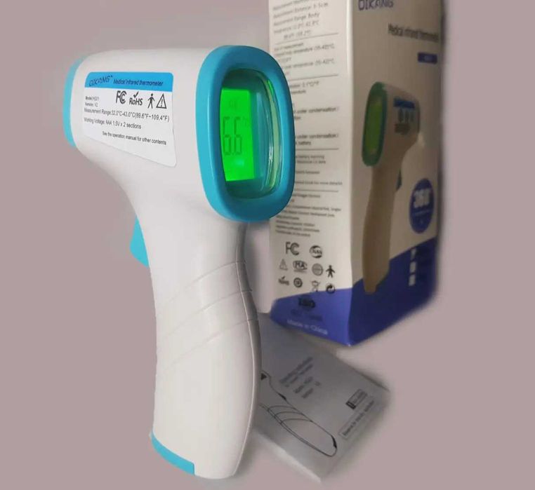 Бесконтактный инфракрасный термометр  для тела и поверхности, память