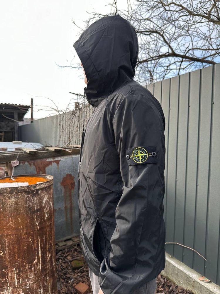 Вітровка Stone Island Gore-Tex чорна #STONEISLAND