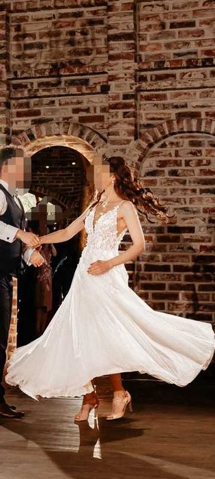 Suknia ślubna XS, rustykalna, literka A
