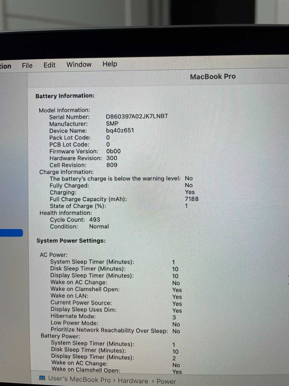 MacBook Pro 16" 2019 i7/16/512