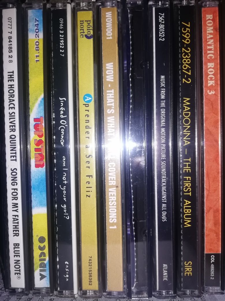 9 CD's música anos 90, a 2005. Originais.