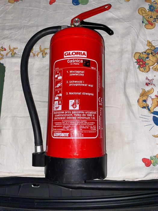 Gaśnica pianowa 6 litrów GPN-6x AB 183B