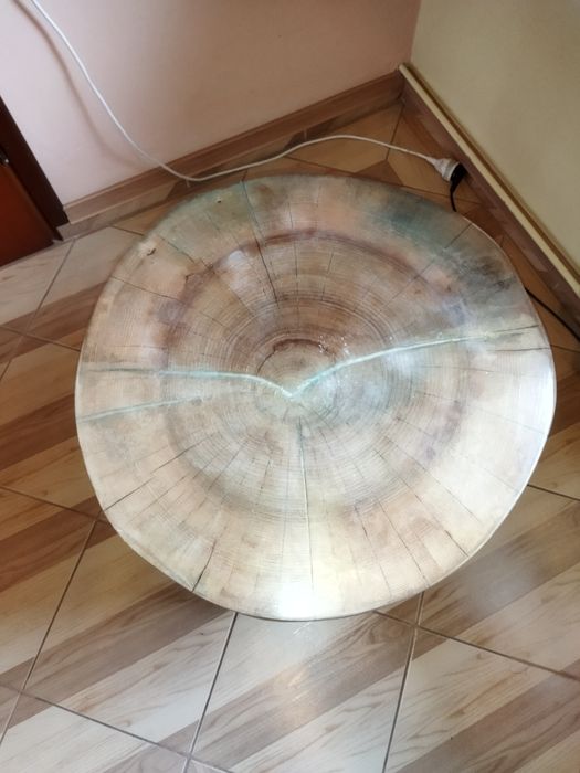 Stolik kawowy z plastra