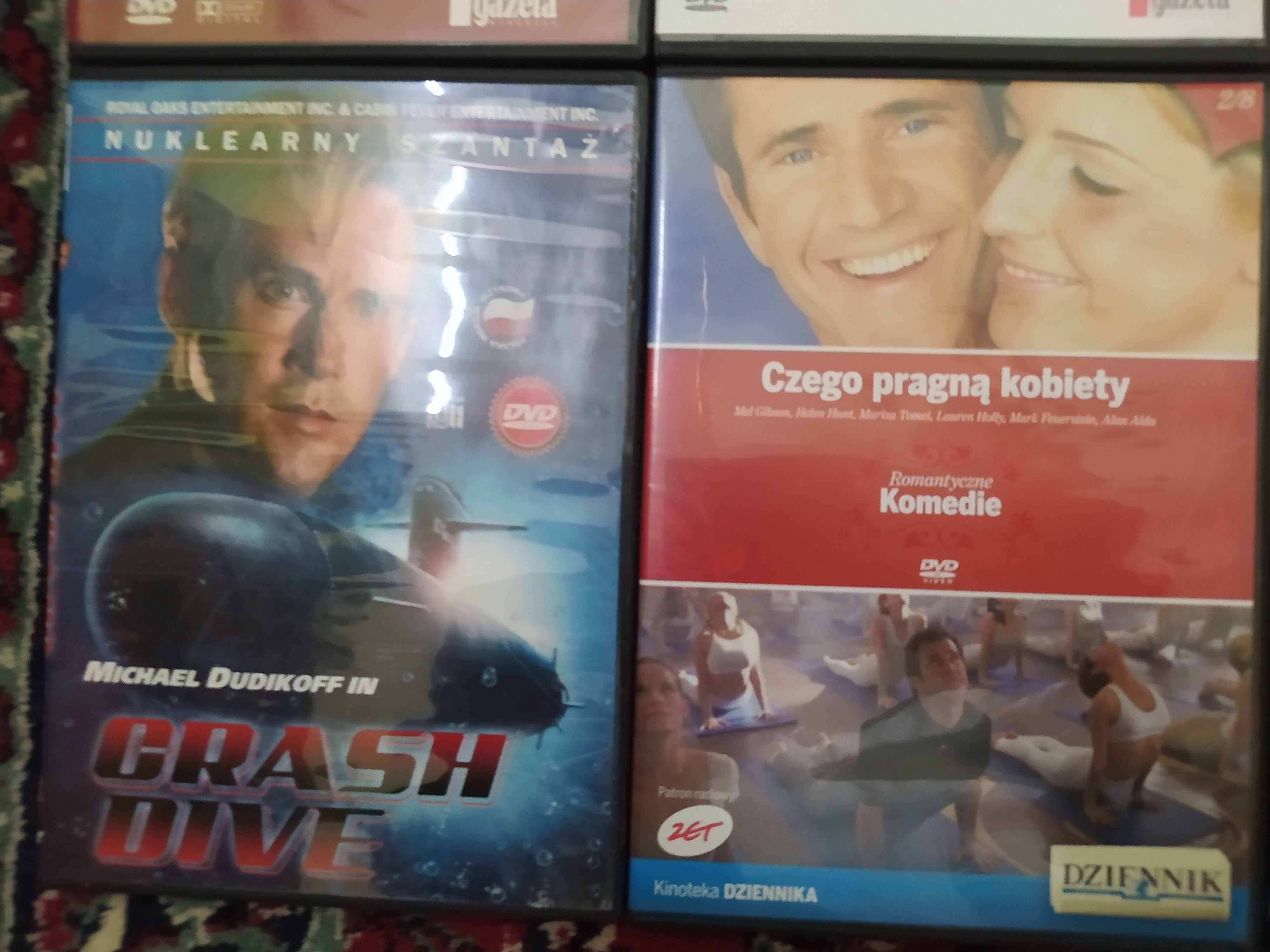9 zagranicznych filmów DVD w etui, sprzedam