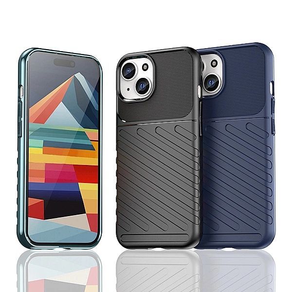 Pancerne etui Thunder Case do iPhone 15 - niebieskie