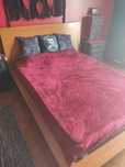 Cama de Casal em Madeira – 190 x 200 cm – Sem Colchão