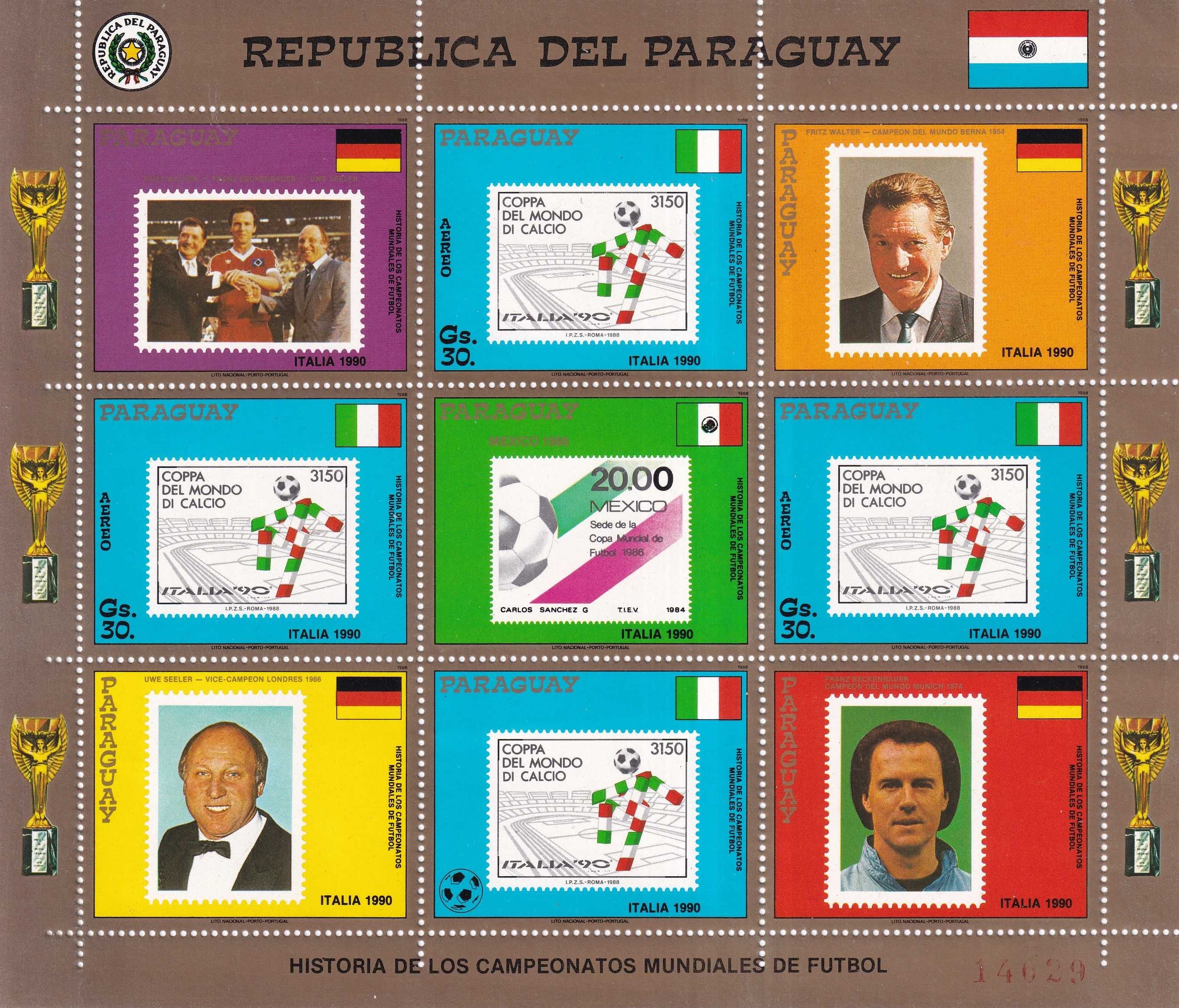 znaczki pocztowe czyste - Paragwaj 1990 Mi.3534 cena 17,90 zł kat.20€