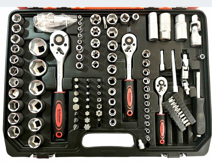 Profesjonalny zestaw kluczy nasadowych 171 szt. Krischner KN-017