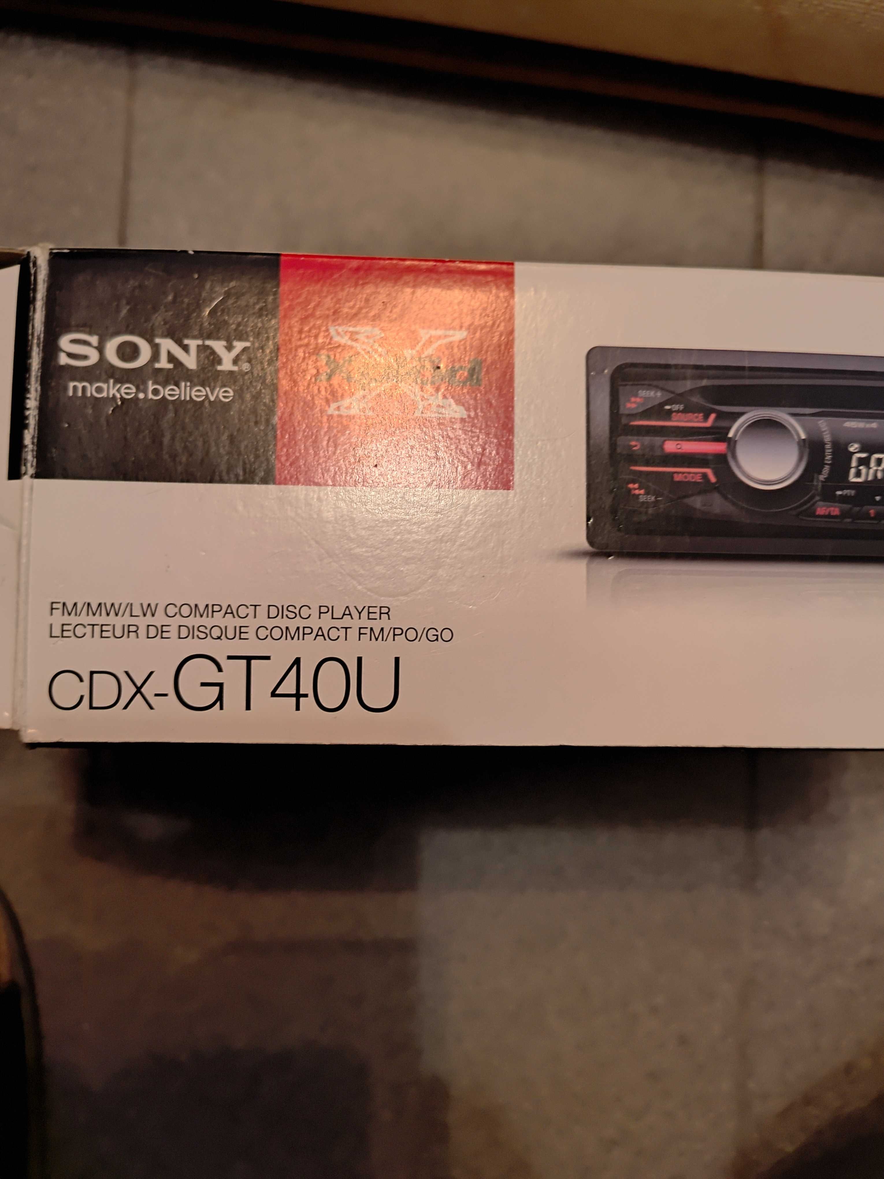Radioodtwarzacz SONY CDX-GT40U