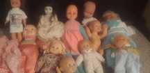Conjunto de Bonecas/Bonecos Diversos Antigos