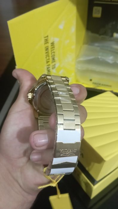 Relógio invicta original dourado novo