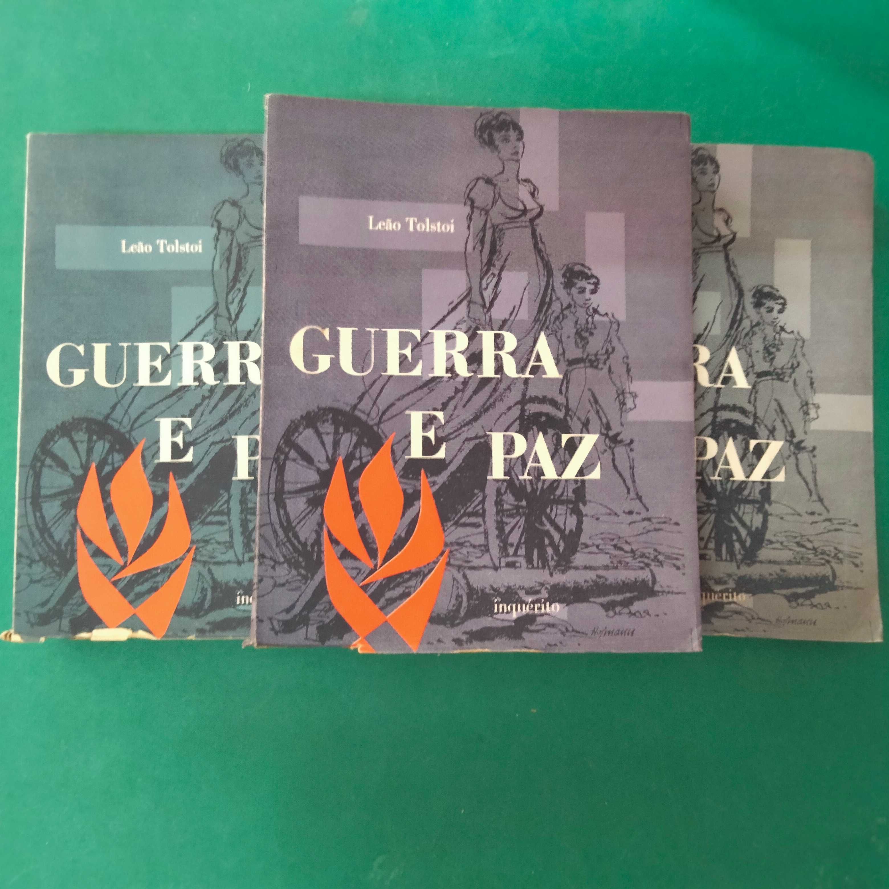 Guerra e Paz (3 vols.) de Leão Tolstói (trad. José Marinho)