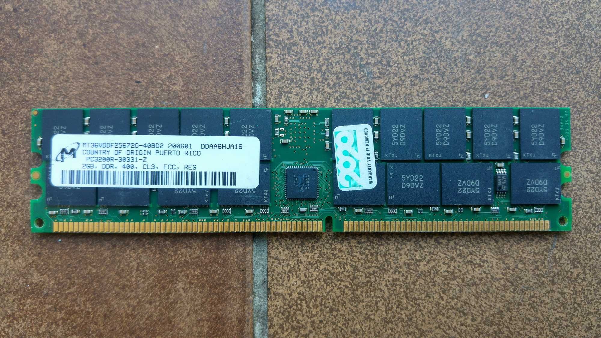 16GB Kit - 4х 4Gb 2Rx4 Micron DDR2 PC2-5300F-555-12 667MHz FB-DIMM ECC