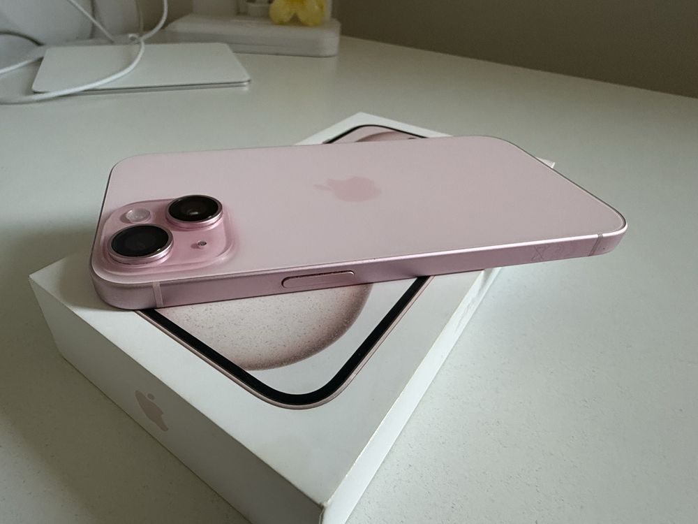 iPhone 15 128gb Pink Stan Idealny Oryginalna Bateria 97%
