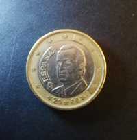 Moeda 1€ Espanha 2000 Rara Rei Juan Carlos I